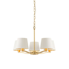 Shelbourne 3Lt/5Lt Pendant Light - Brushed Gold/Nickel