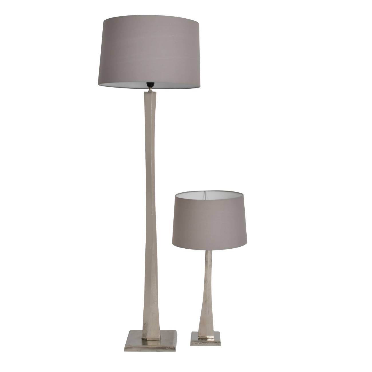 Iconic Trinity Floor Lamp - Silver Aluminium Finish