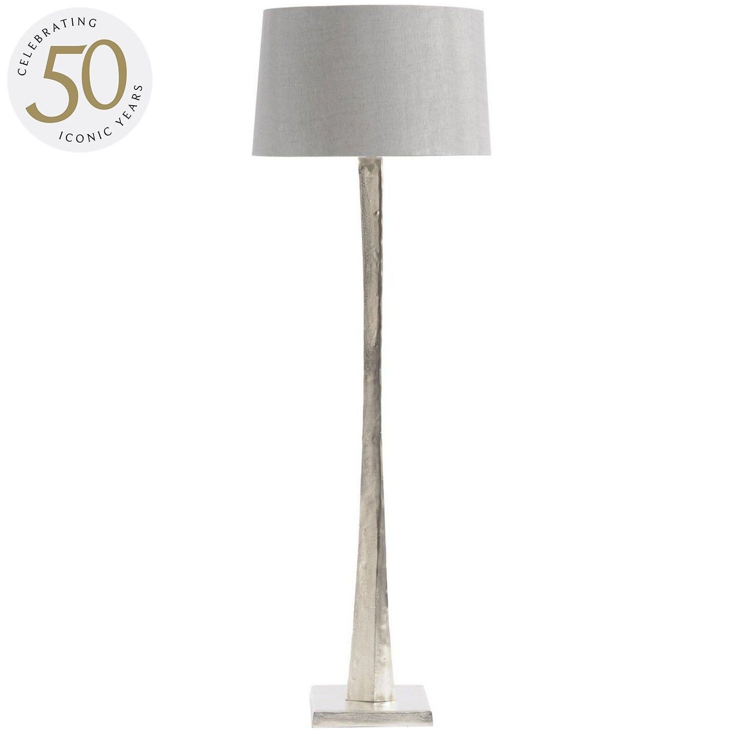 Iconic Trinity Floor Lamp - Silver Aluminium Finish