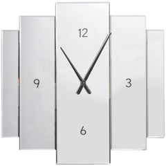 Aruna Modern Wall Clock - Mirrored Finish