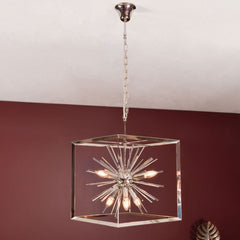 Silver Starburst Chandelier - Small