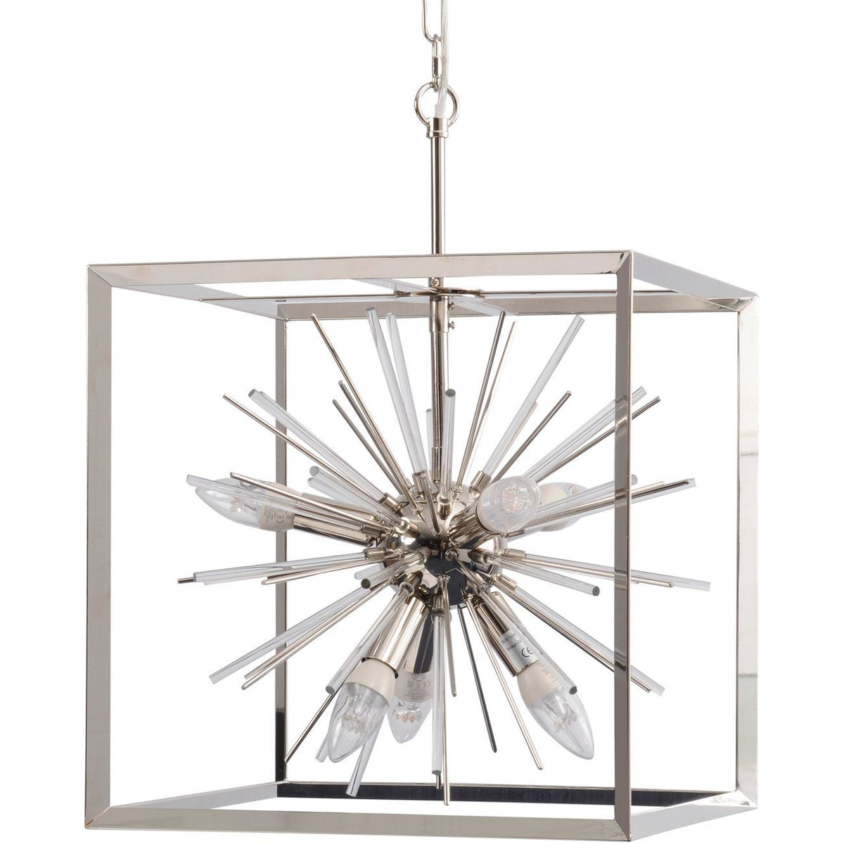 Silver Starburst Chandelier - Small