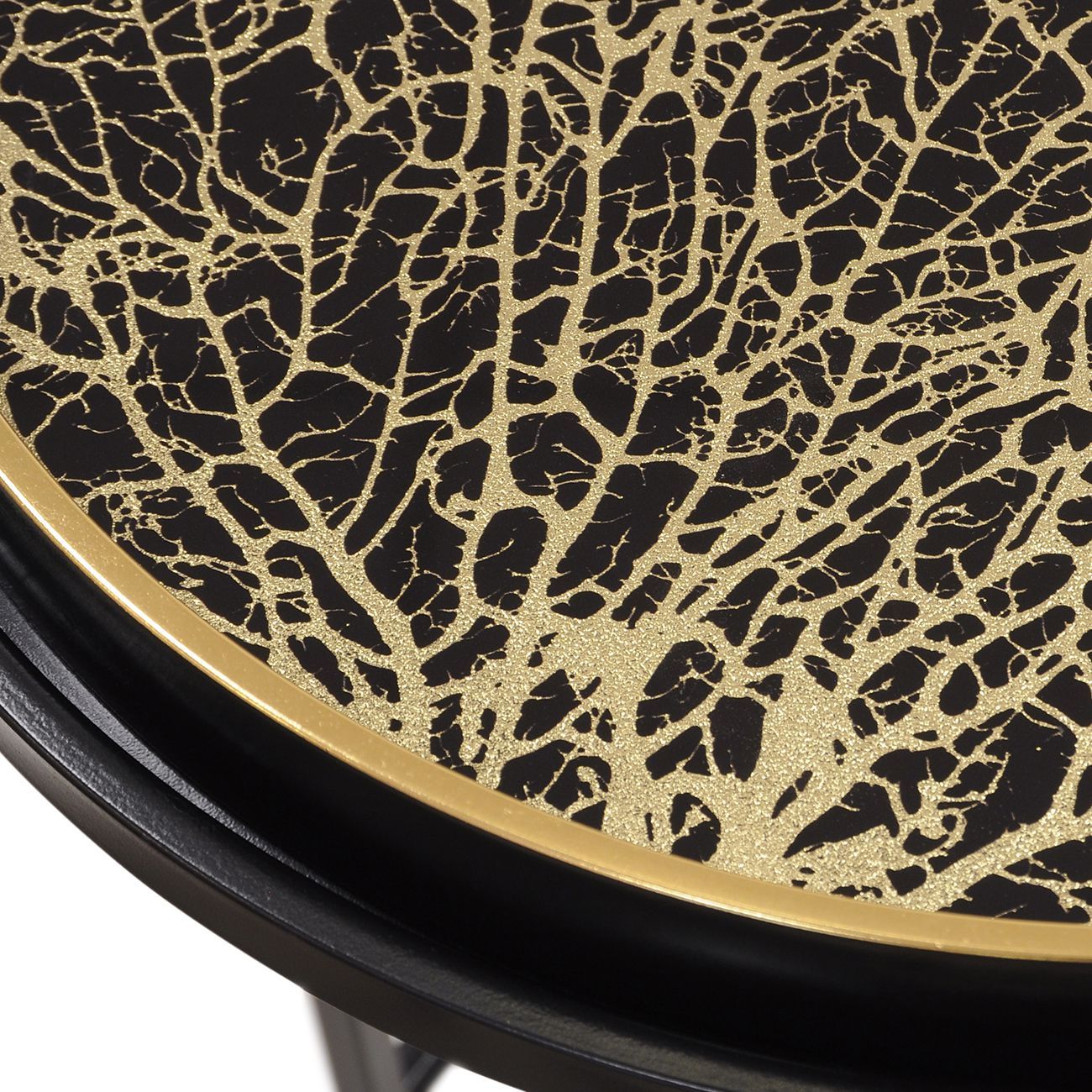 Coral Design Set of 2 Side Tray Tables
