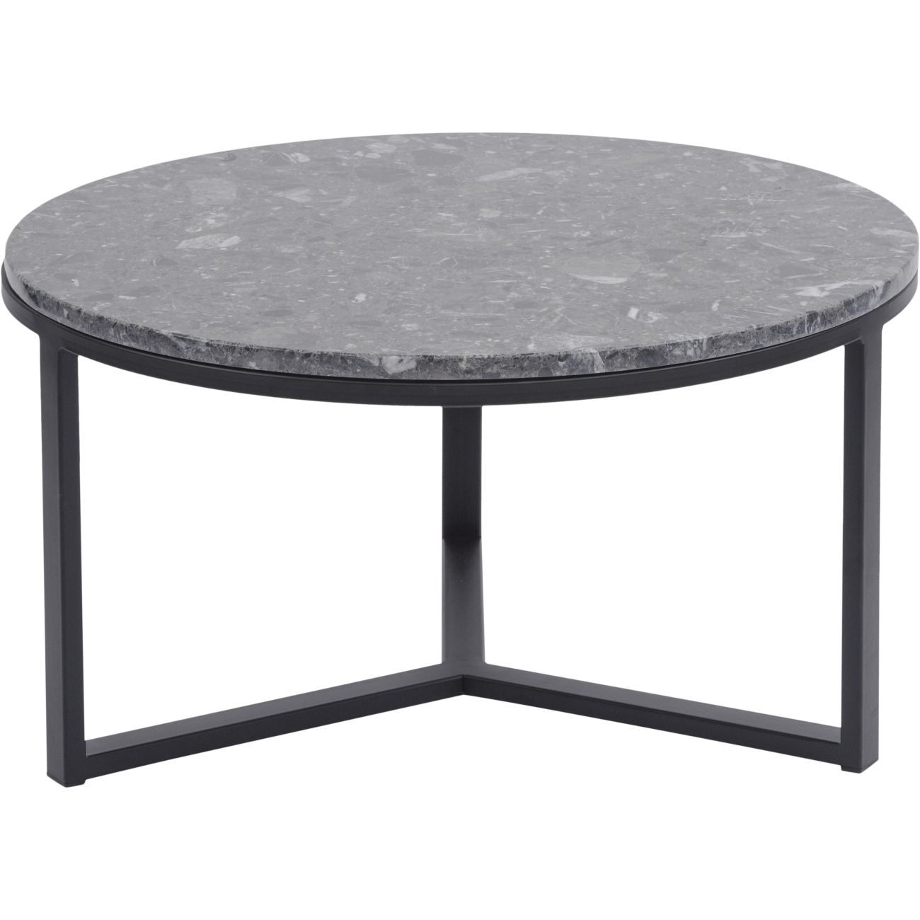 Shoreditch Black Metal and Grey Travisso Coffee Table