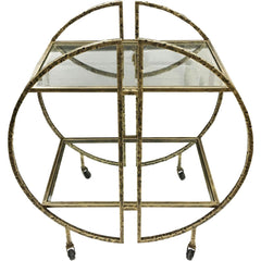 Saturn Hammered Drinks Trolley