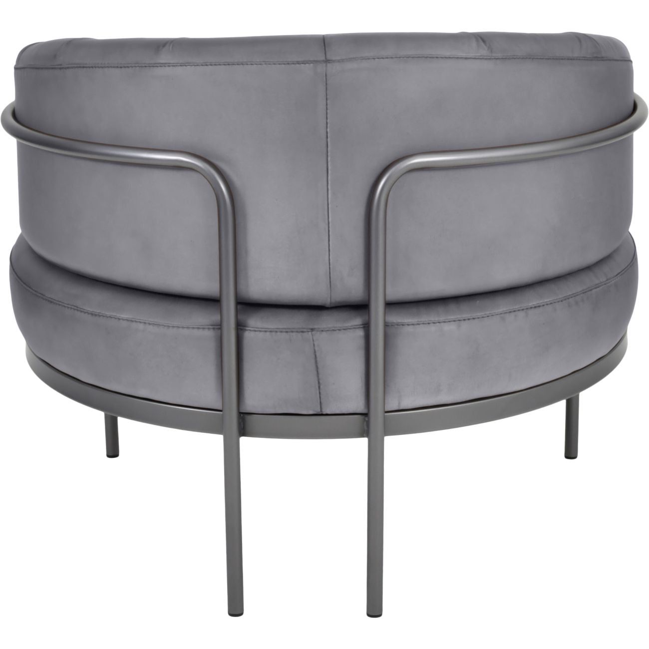 Angus Club Chair Concrete Colour Leather