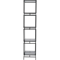 Abington Black Frame and Tinted Glass Display Unit