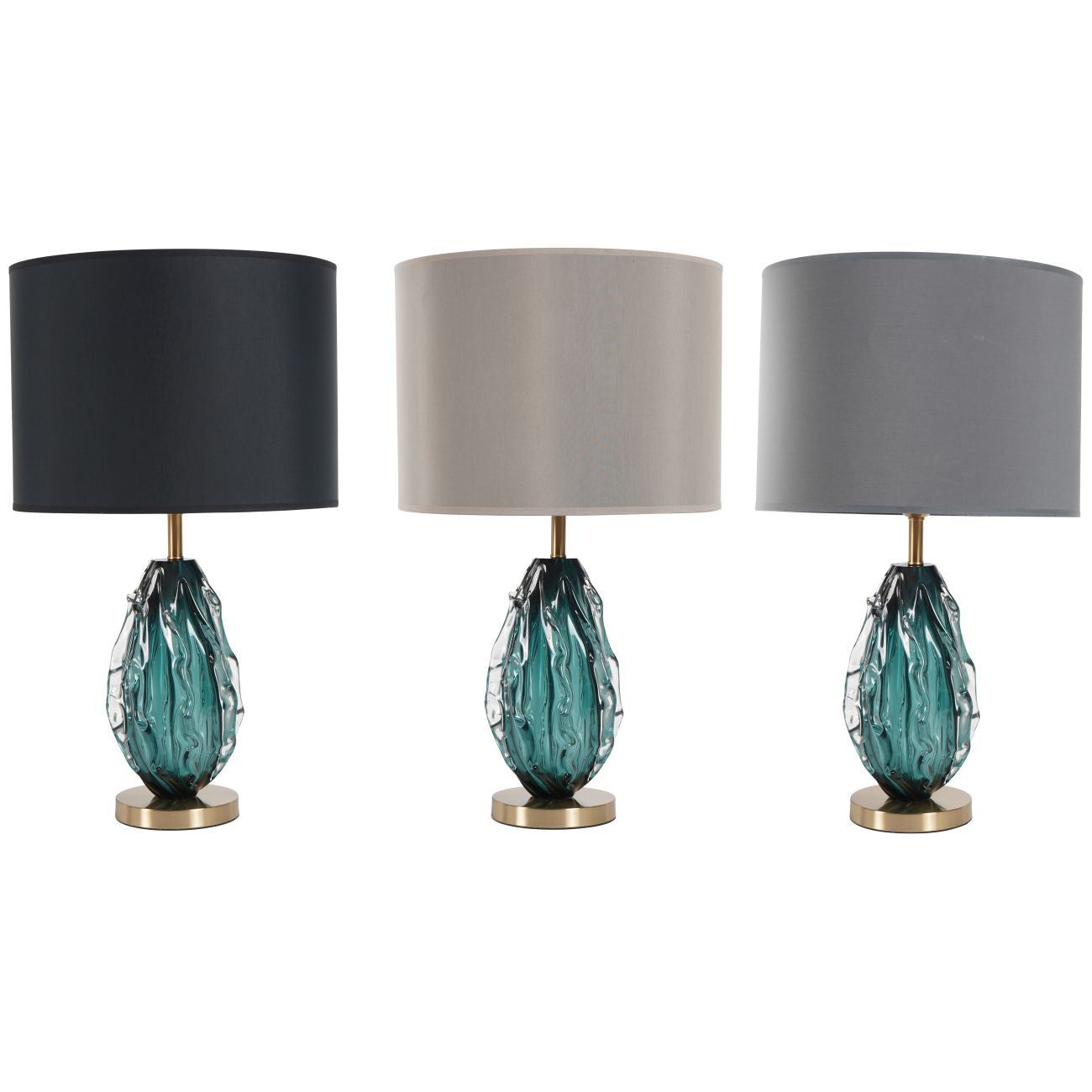 Heydon Green Glass Table Lamp (Base Only)