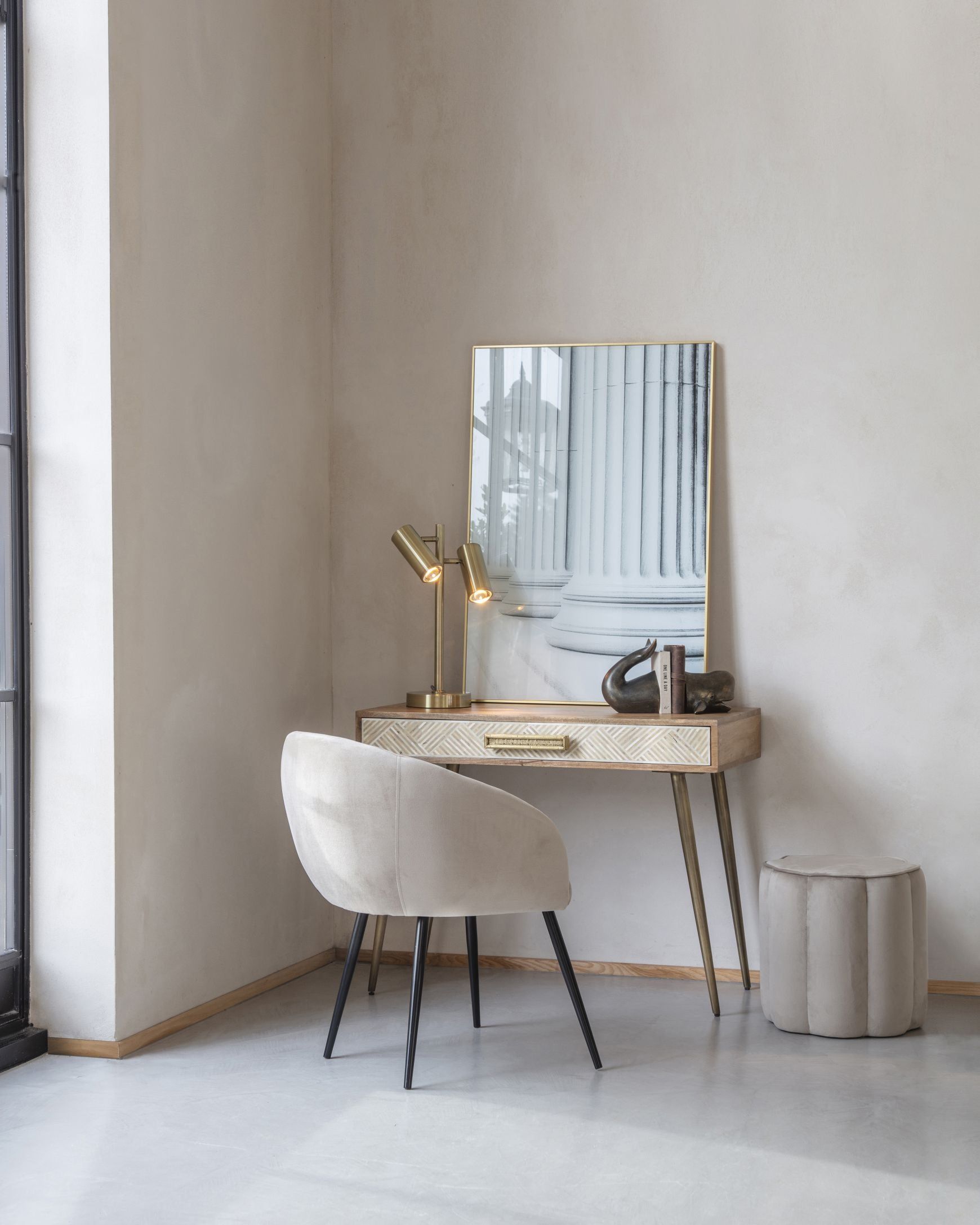 Stukeley Double Light Desk Lamp - Bronze Finish