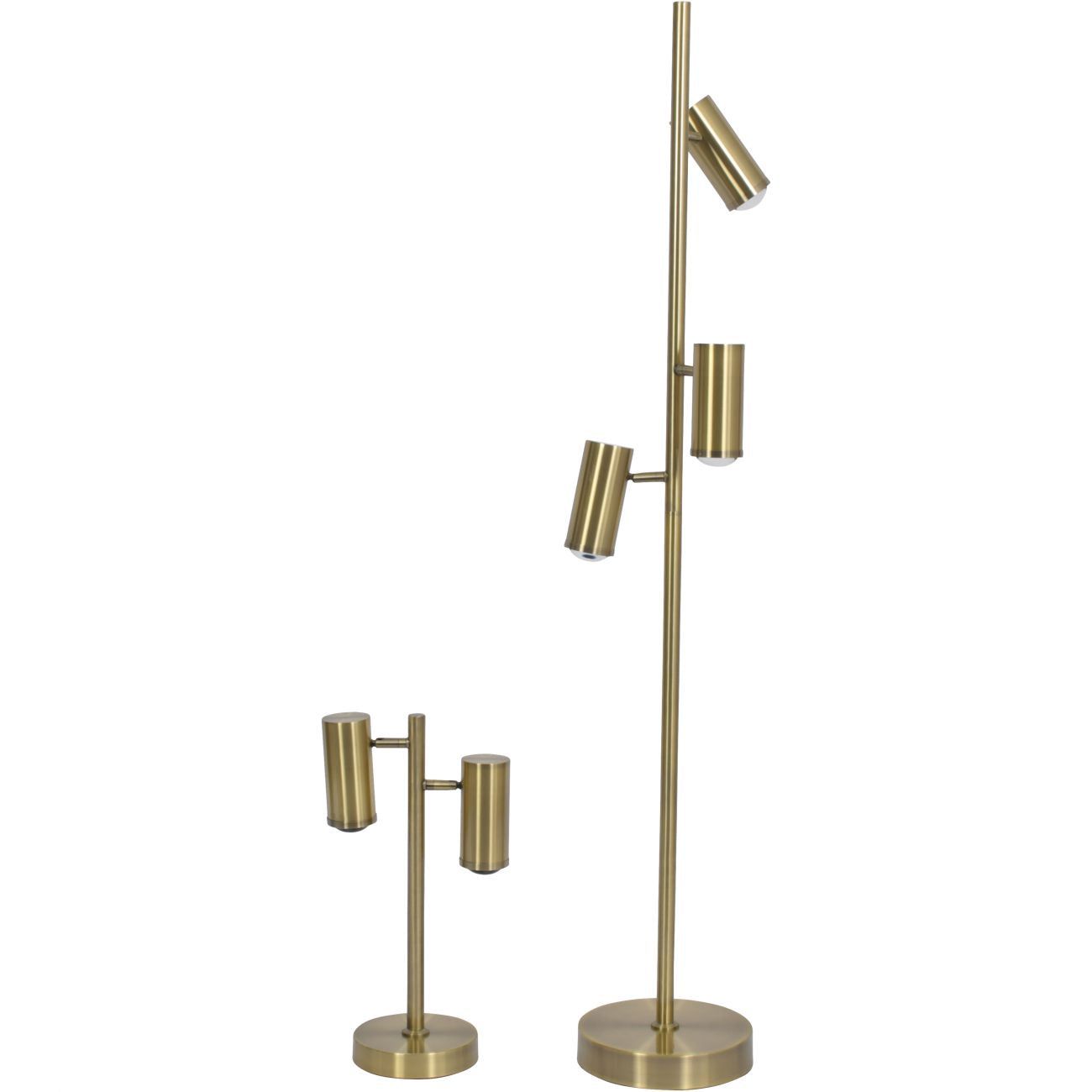 Stukeley Double Light Desk Lamp - Bronze Finish