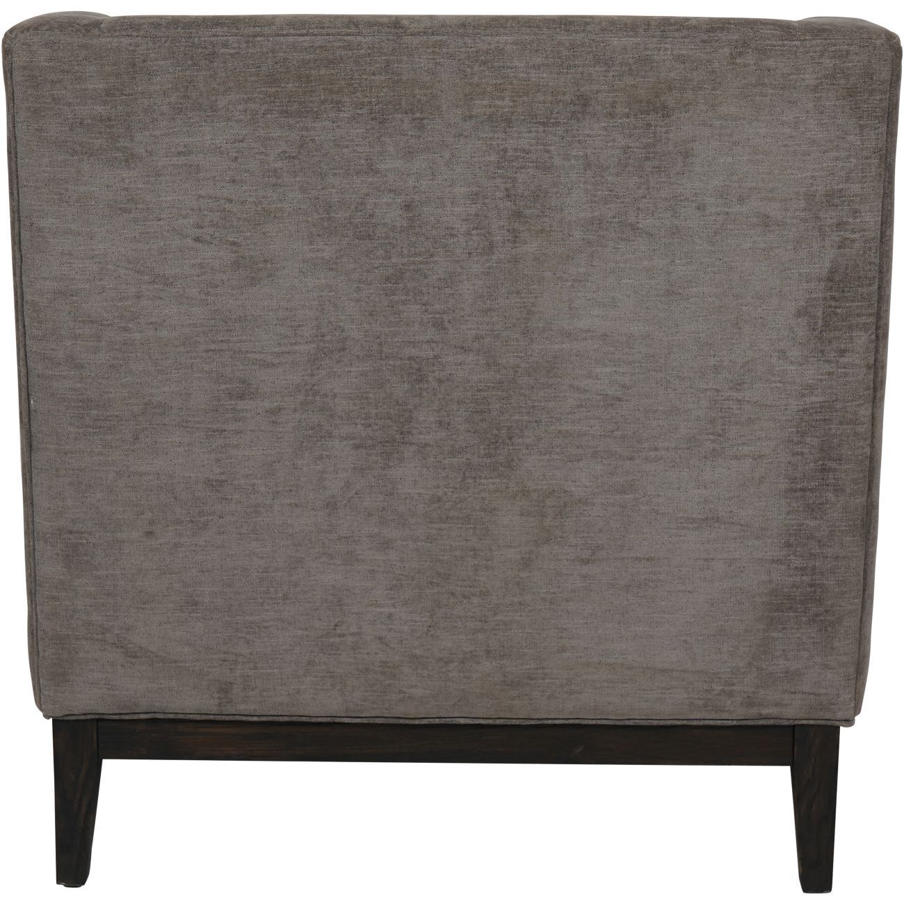 Theodore Buttoned Armchair - Warm Grey Fabric