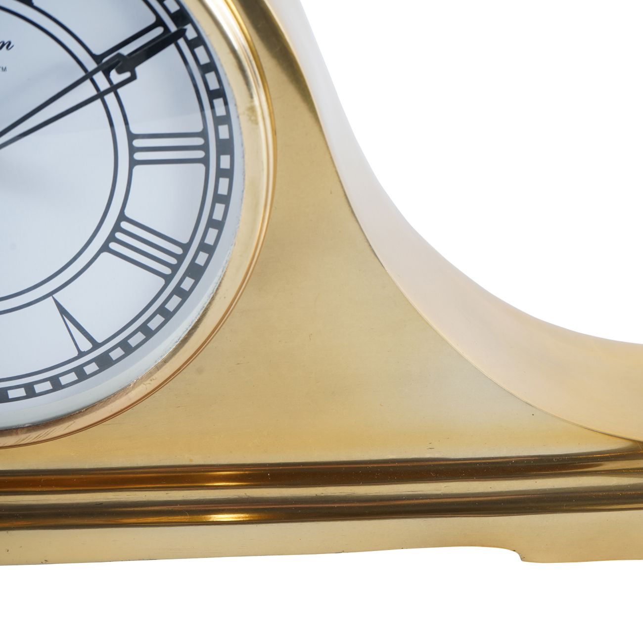 Retro Carriage Mantel Clock - Nickel/Brass Finish - Cusack Lighting