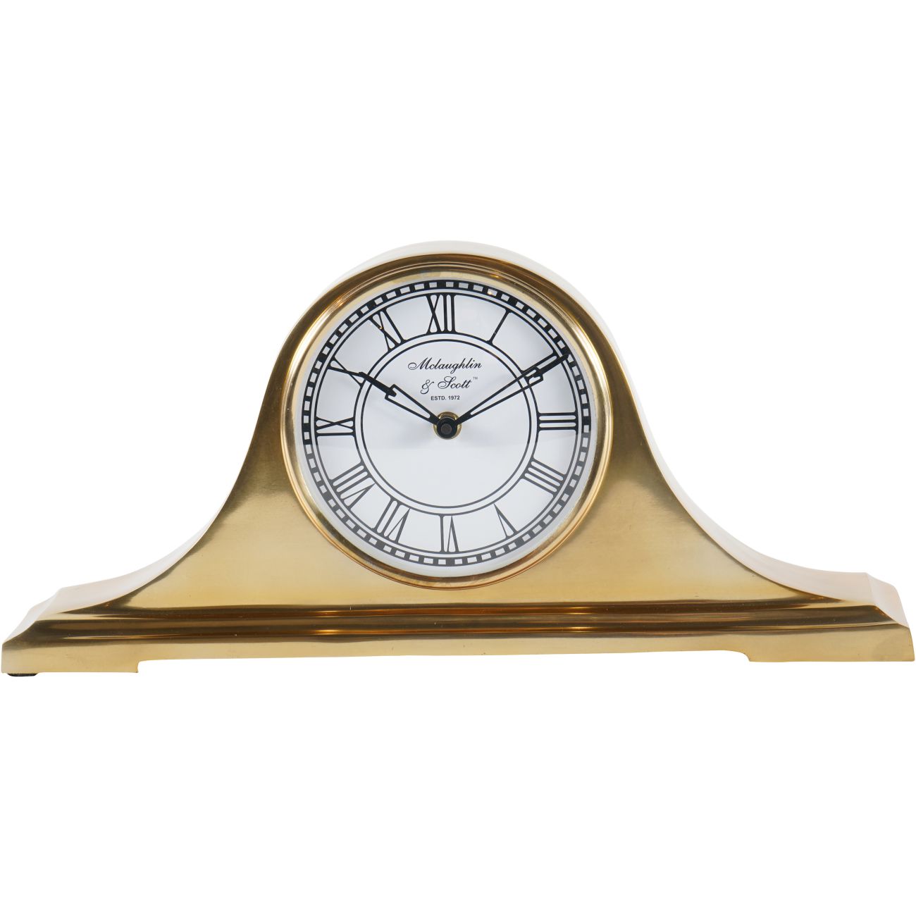 Retro Carriage Mantel Clock - Brass Finish