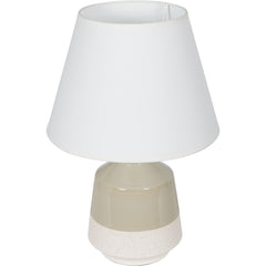 Canterbury Small Soft Green Dipped Glaze Table Lamp with Ivory Coolie Shade