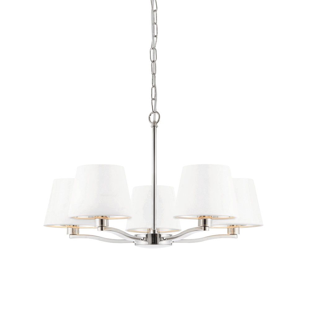Shelbourne 3Lt/5Lt Pendant Light - Brushed Gold/Nickel