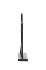 Face Small Ornament on Base - Matt Black Finish
