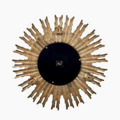 Starburst Wall Clock - Gold Finish