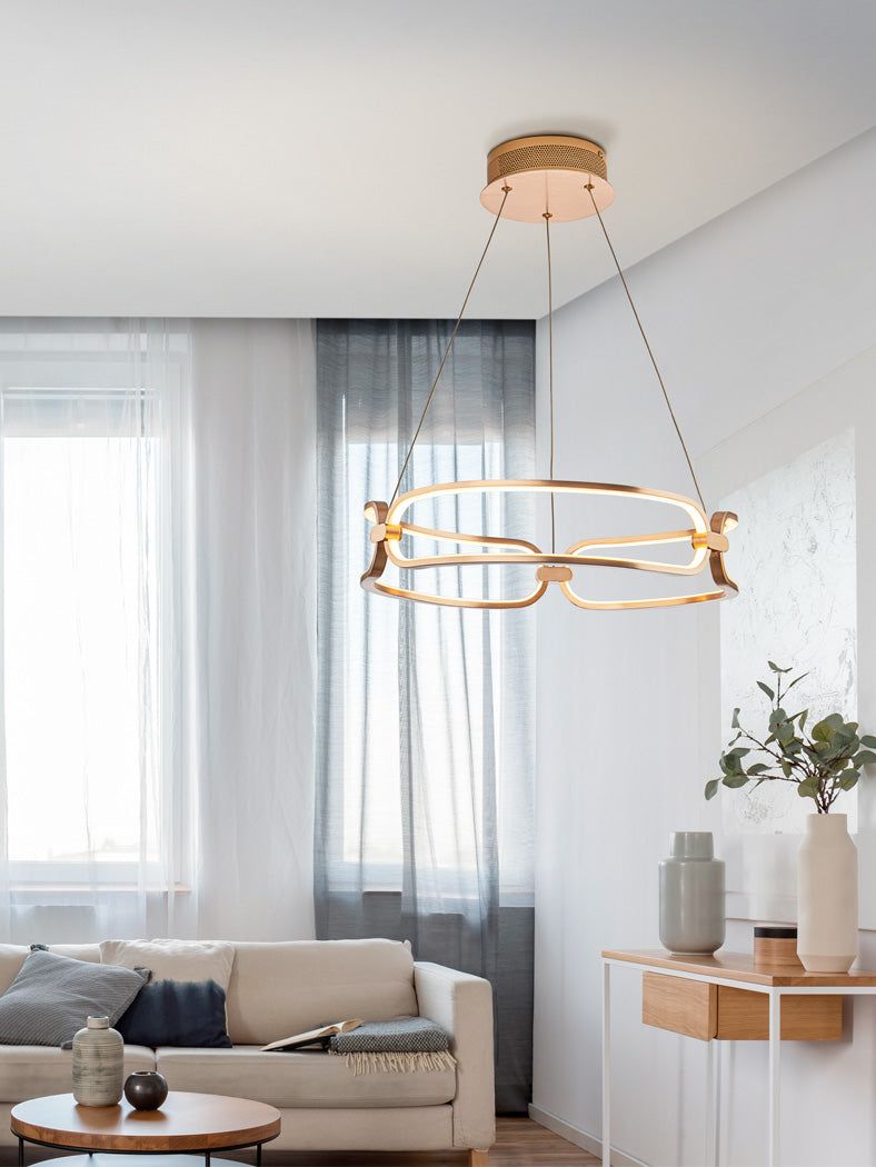 Colette· Led Lamp, Small/Medium/Large  Rose Gold/Chrome