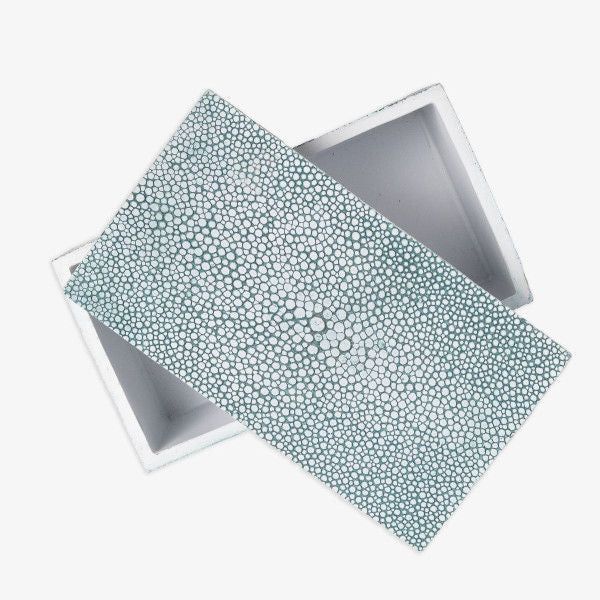 Storage Box Decor - Blue & Grey Finish