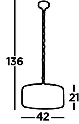 Chapeau 3/4 Lt Pendant/semi-Flush- Amber, Smoke & Clear Crystal