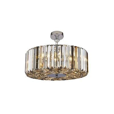 Chapeau 3/4/5 Lt Pendant/semi-Flush- Amber, Smoke & Clear Crystal