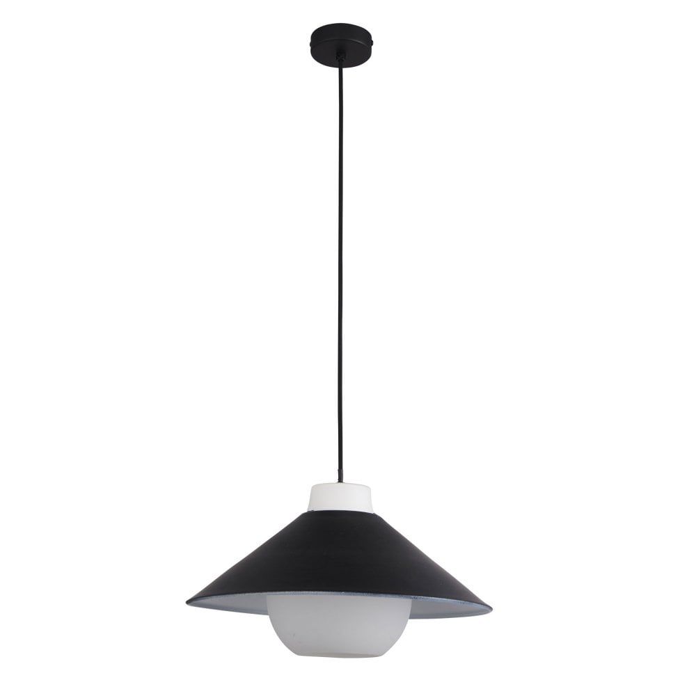 Anzio Pendant - Dome/Angled, Matt Black Finish - Cusack Lighting