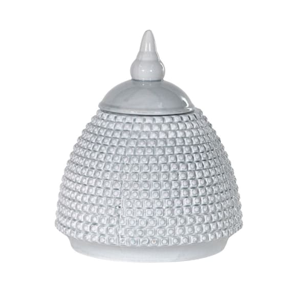 Grey Domed Ceramic Jar