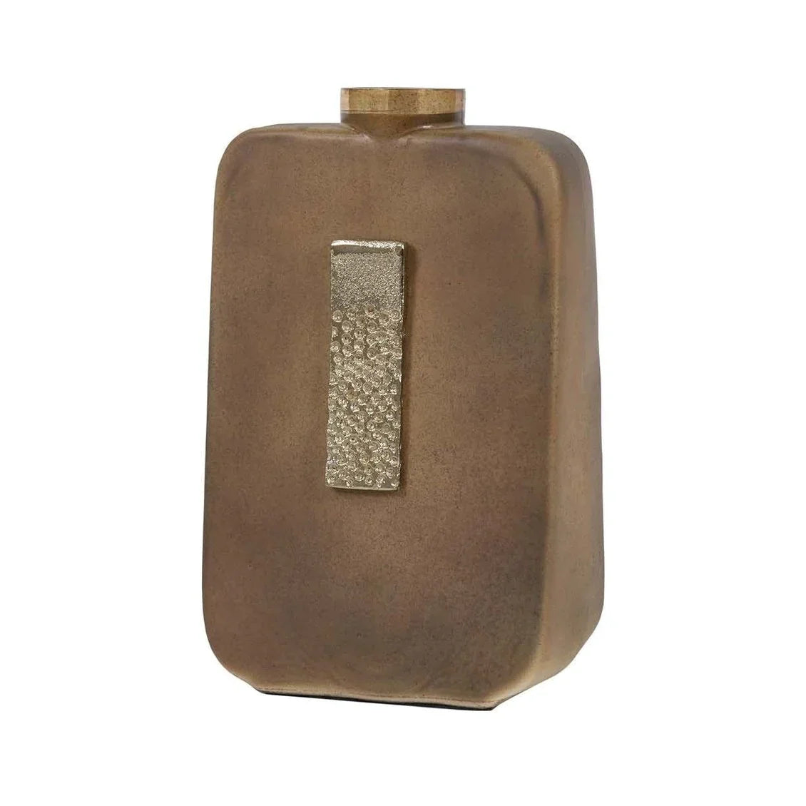 Venice Small Bottle - Warm Ochre & Gold Finish
