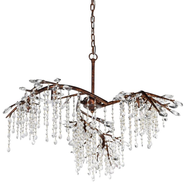 Willow 6Lt Branch Crystal Chandelier