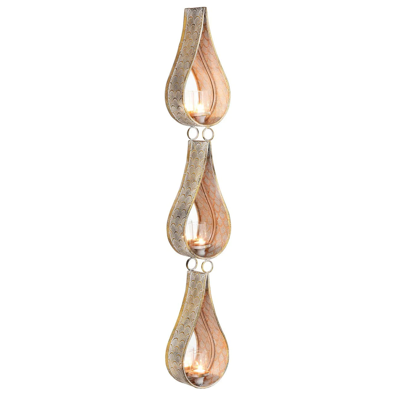 Sophia Candle Holder - Tear Drop Style Finish