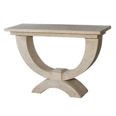 Roman Console Table with Stone Finish