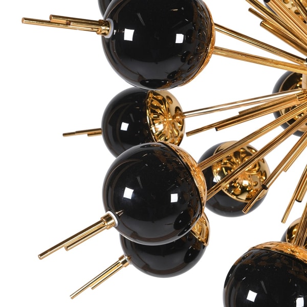 Spike 18Lt Black & Gold Ceiling Light