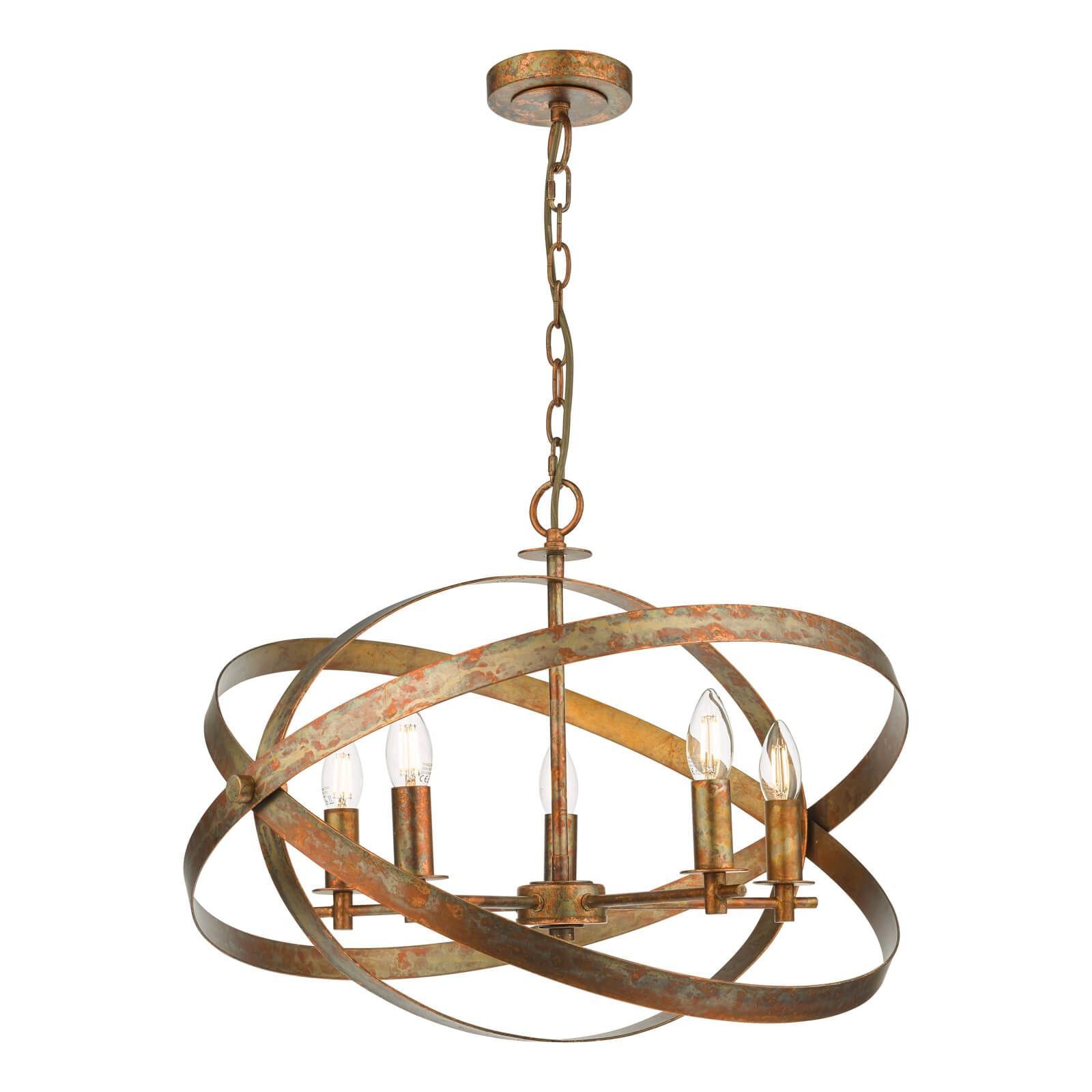 Dar Nitya 5Lt Centre Ceiling Light - Copper Finish, IP20