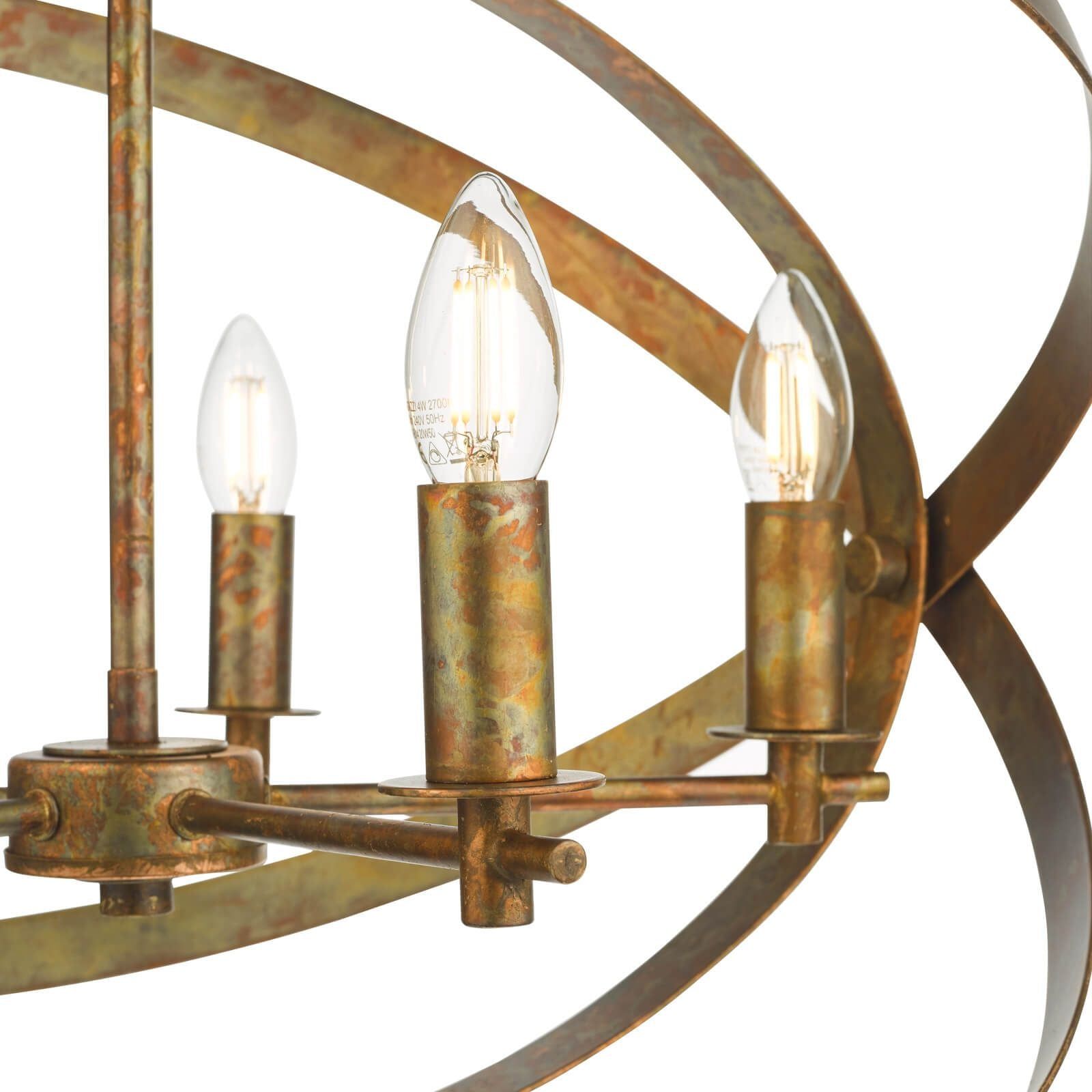 Dar Nitya 5Lt Centre Ceiling Light - Copper Finish, IP20