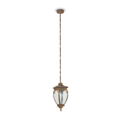 Fleur 1lt Pendant - Gold / Antique Bronze