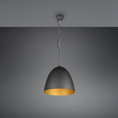 Tilda Large Hanging Lamp - Black & Gold Finish