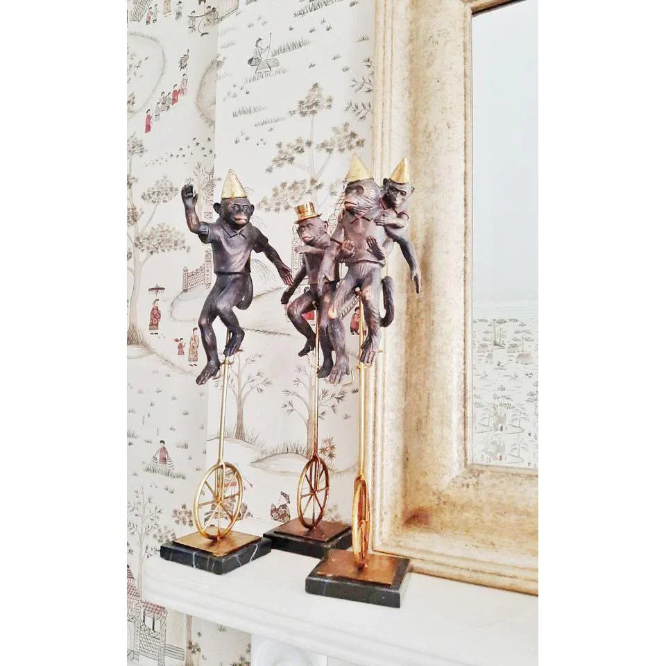Circus Monkey (3 Styles) - Black & Gold Finish