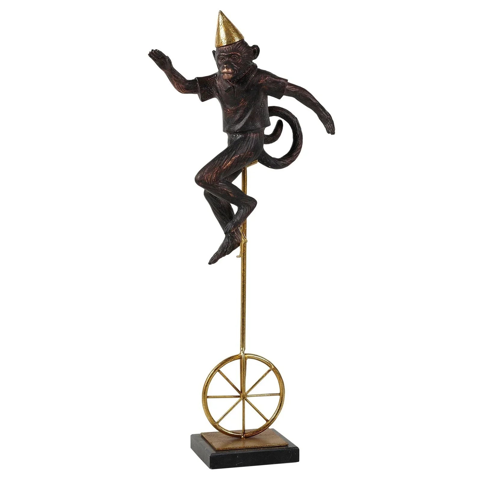 Circus Monkey (3 Styles) - Black & Gold Finish