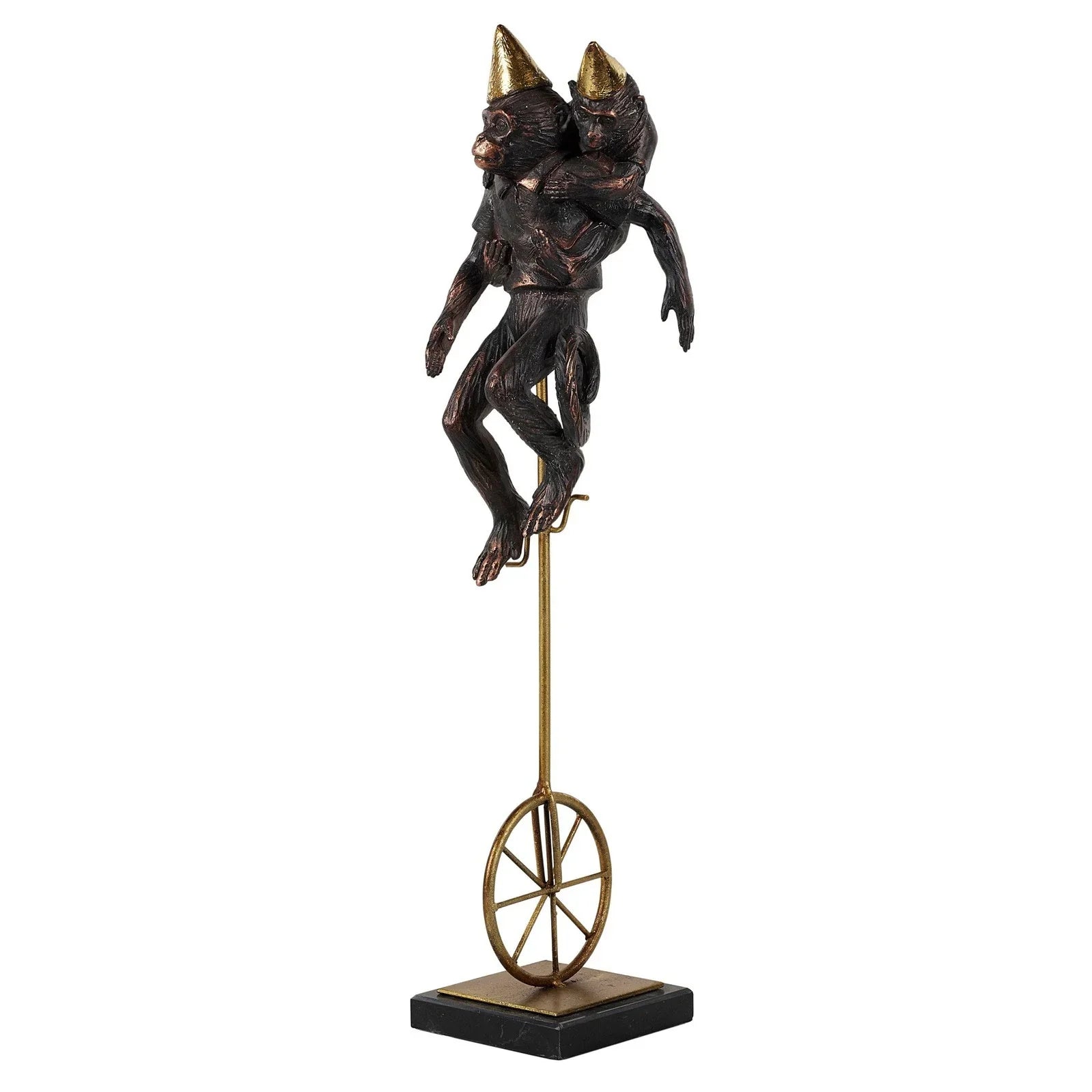 Circus Monkey (3 Styles) - Black & Gold Finish