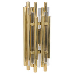 Reuben Art Deco Antique Brass Rod Wall Light