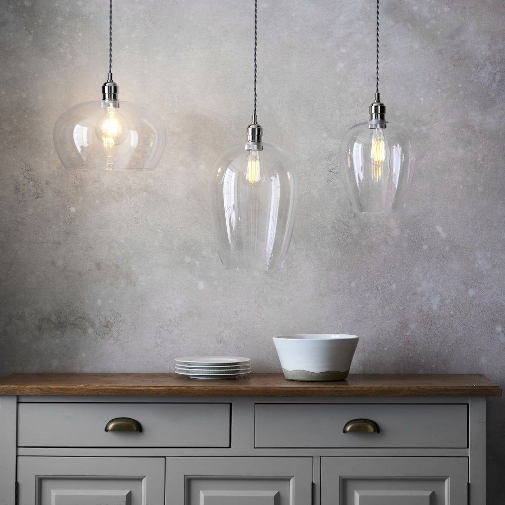 Vigo Pendant - Bright Nickel/Antique Brass, Various Sizes - Cusack Lighting