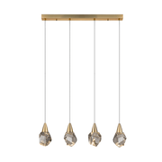 Aquaria· Lamp 4 L, Chrome, Matt Gold - Cusack Lighting