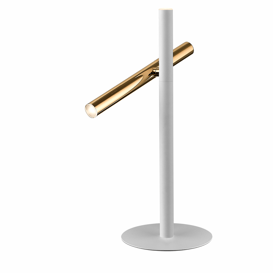 Varas Table Lamp, Gold/Black, Chrome, Gold/White - Cusack Lighting