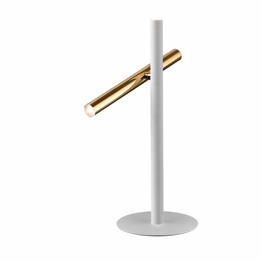 Varas Table Lamp, Gold/Black, Chrome, Gold/White - Cusack Lighting