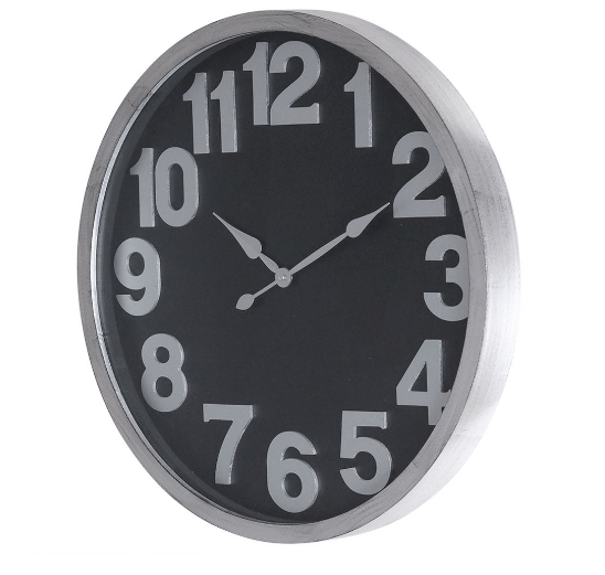 Landon Wall Clock Silver/Bronze-Finish