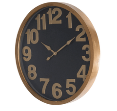 Landon Wall Clock Silver/Bronze-Finish