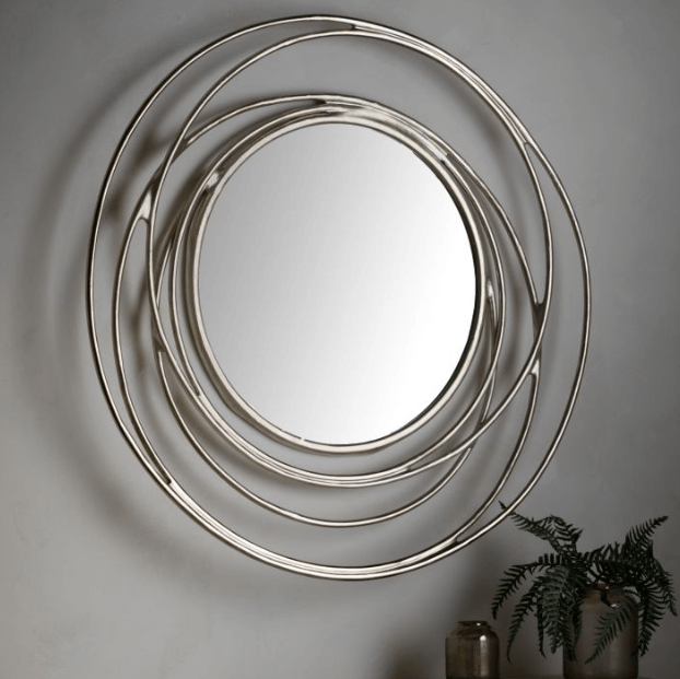 Allende Mirror Silver W680 x D60 x H680mm - Cusack Lighting