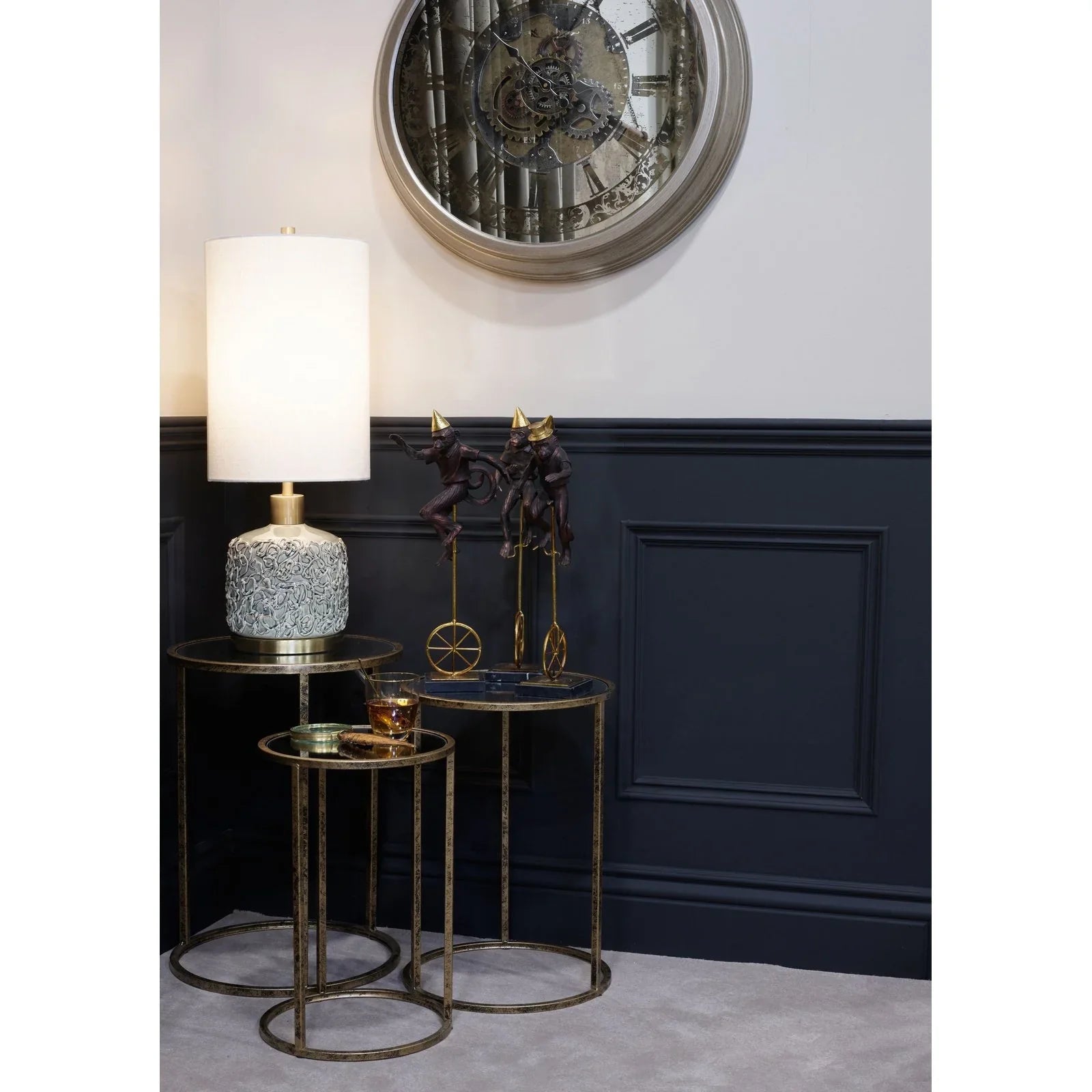 Circus Monkey (3 Styles) - Black & Gold Finish