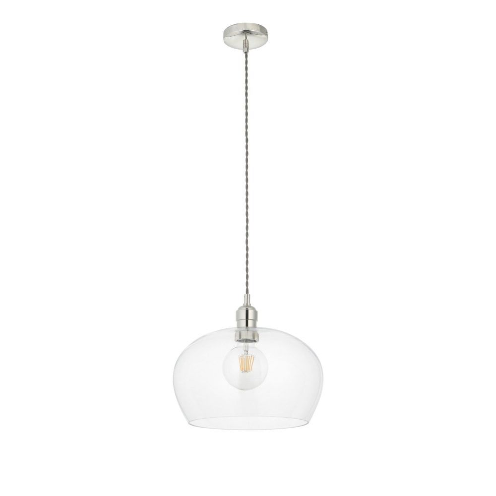 Vigo Pendant - Bright Nickel/Antique Brass, Various Sizes - Cusack Lighting