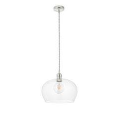 Vigo Pendant - Bright Nickel/Antique Brass, Various Sizes - Cusack Lighting